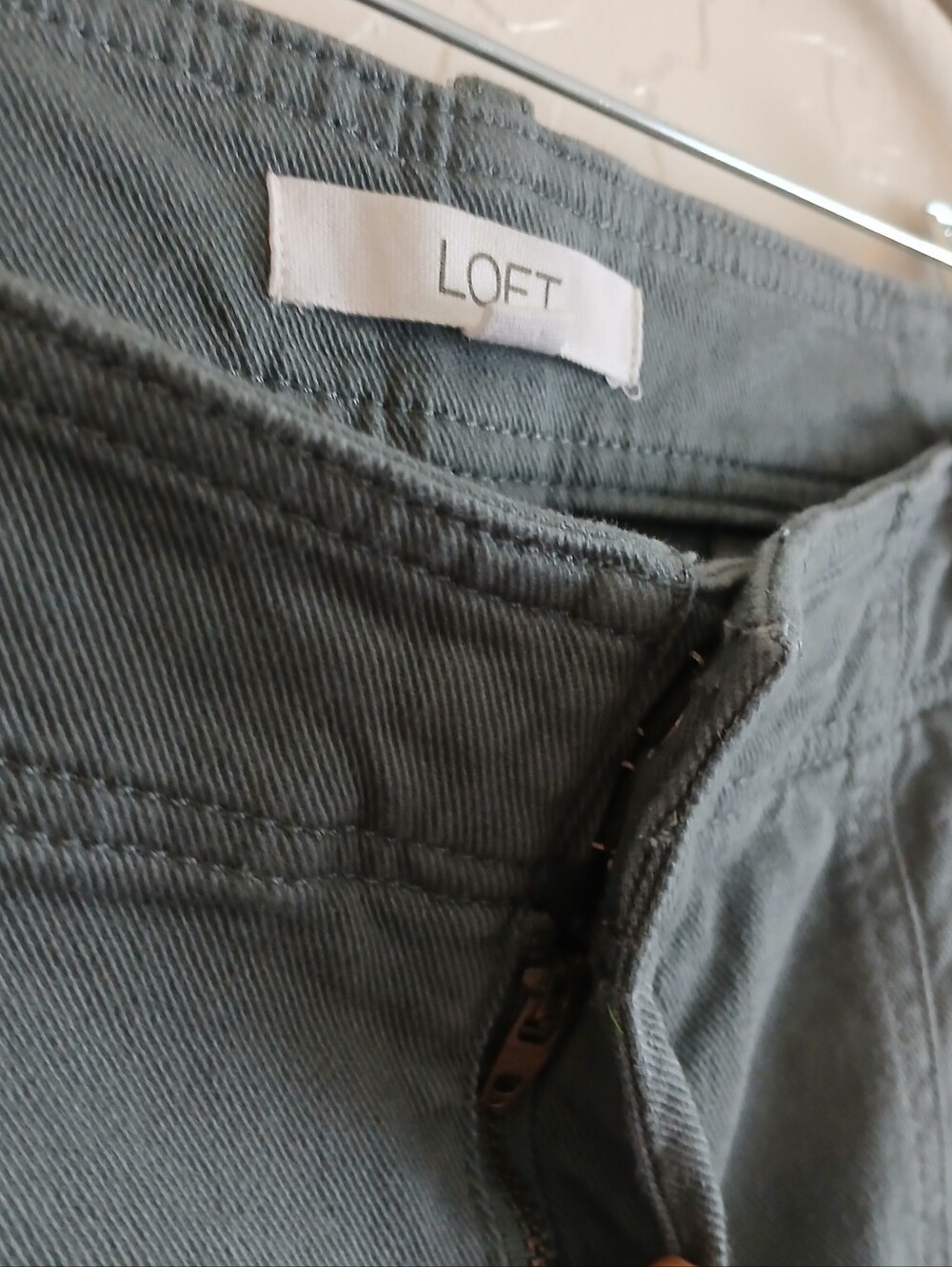 LOFT Curvy Seamed Palmer Wide Leg Cropped Pants Women's 8 High Rise Quiet Luxury - Picture 6 of 8